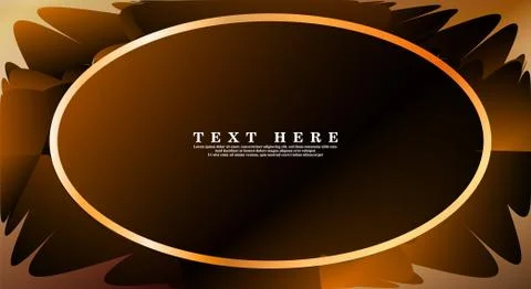 Oval vector frames are ready for your design background Illustrazione stock