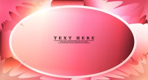 Oval vector frames are ready for your design background Illustrazione stock