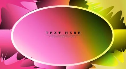 Oval vector frames are ready for your design background Illustrazione stock