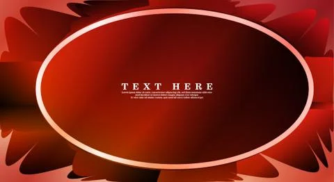 Oval vector frames are ready for your design background Illustrazione stock