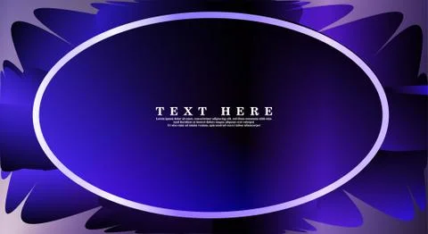 Oval vector frames are ready for your design background Stock Illustration