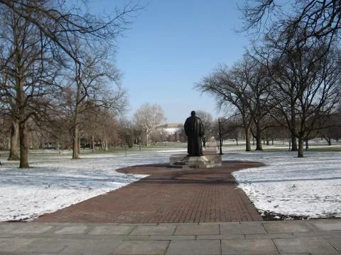 The Oval in winter Stock Photos