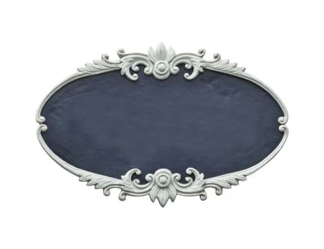 Oval wood frame Stock Photos