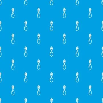 Oval zip pattern seamless blue 스톡 일러스트