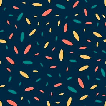 Ovals - seamless pattern. Stock Illustration