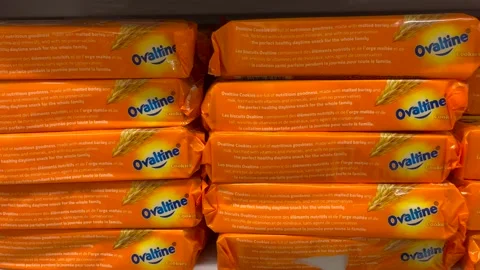 Ovaltine biscuits Vídeo Stock 171192871