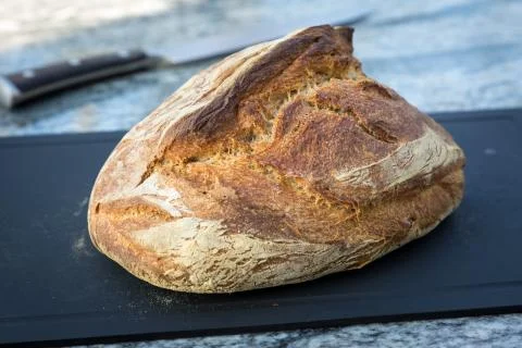 Oven baked bread Stock Photos