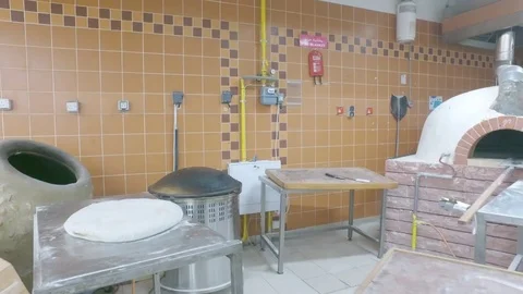 Oven for bread and cakes. Stock Footage 77689374