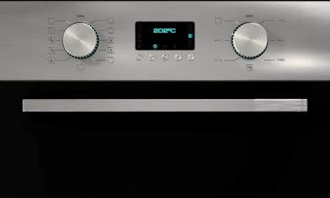 Oven dials closeups  Stock Illustration