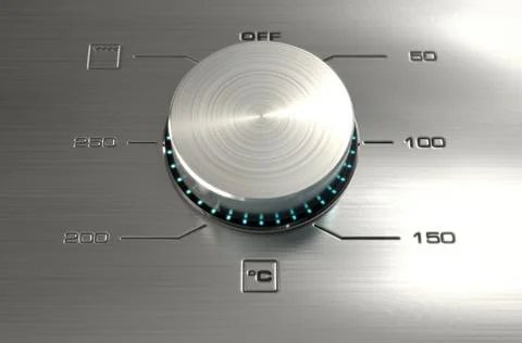 Oven dials closeups Stock Illustration