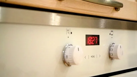 Oven digital clock Video stock 83009818