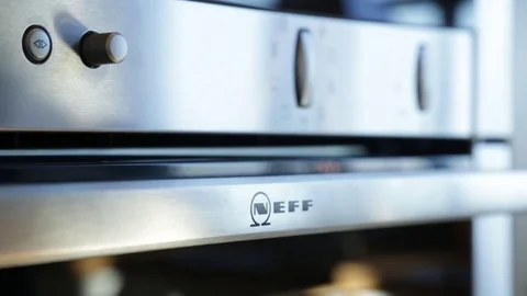Oven door being opened in close up Stock Footage 73268481