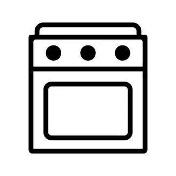Oven icon vector Stock Illustration