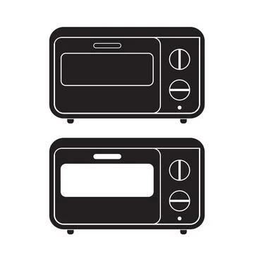 Oven icon Vector Illustration. Flat Sign Stock Illustration