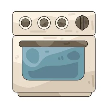 Oven illustration Stock Illustration