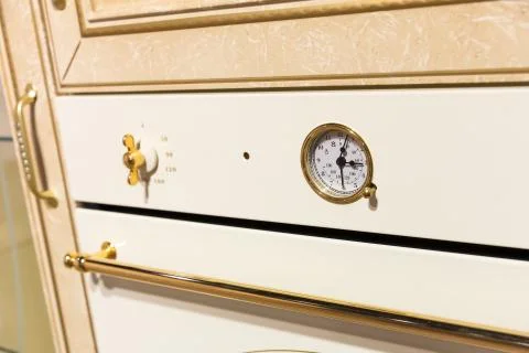 Oven in the kitchen Stock Photos