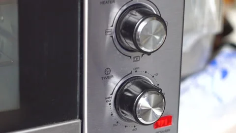 Oven knobs overview 4K Stock Footage 132838652
