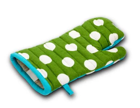 Oven mitt with clipping path Stock Photos