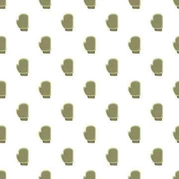 Oven mitt pattern creating seamless background texture Illustrazione stock