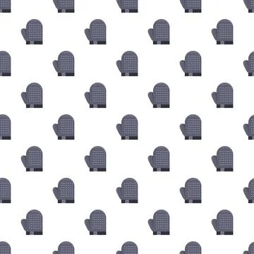Oven mitt seamless pattern for kitchen cooking and baking Stock Illustration