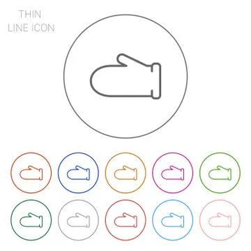 Oven mitten 스톡 일러스트