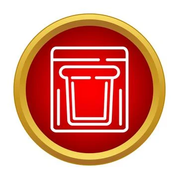 Oven or stove button control panel icon Stock Illustration