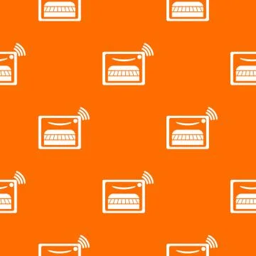 Oven pattern vector orange Stockillustratie