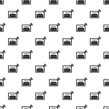 Oven pattern vector seamless Stock Illustration