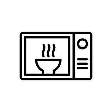 Oven thin line icon Illustrazione stock