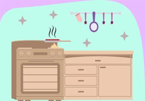 Oven Vector Style Illustration Stock Illustration