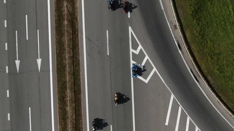 Over 10,000 motorcycles. Stock Footage 115963708