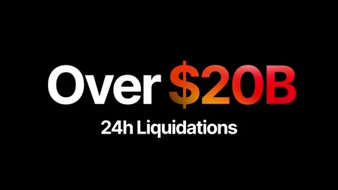 Over $20B – 24h Liquidations Headline (Gradient Title Animation) Stock Footage 319001586