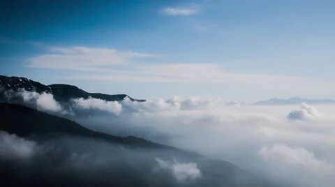 Over 4K Time Lpase - Sea of clouds Stock Footage
