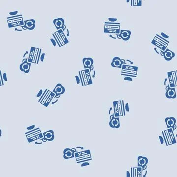 Over air updates glyph vector seamless pattern イラスト素材