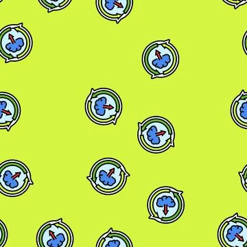 Over air updates vector seamless pattern Stock Illustration