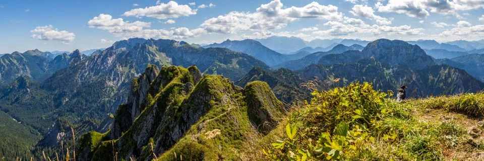 Over the alps Stock Photos