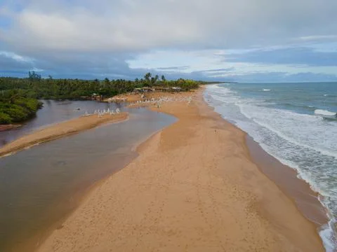 Over Beach Foto stock