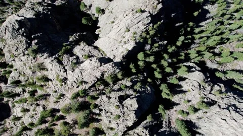 Over Boulder Mountain Looking Down Stock Footage 250434497