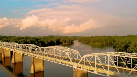 Over the Bridge Stock Footage 135277414