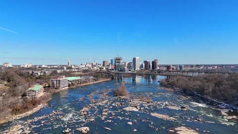 Over the Bridge - Richmond, VA Stock Footage 336429682
