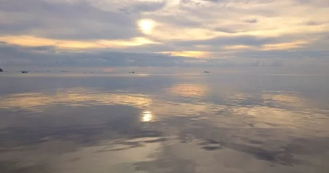 Over the calm sea Stock Footage 89283959