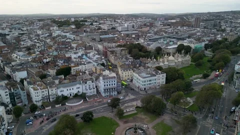 Over the centre park and olde stein area Brighton UK Video stock 257904699