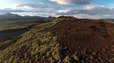 Over cliff Video stock 53805776