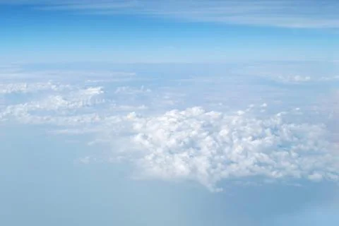 Over cloud in sky Stock Photos