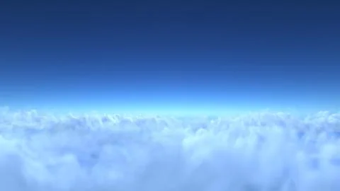 Over clouds Stock Illustration