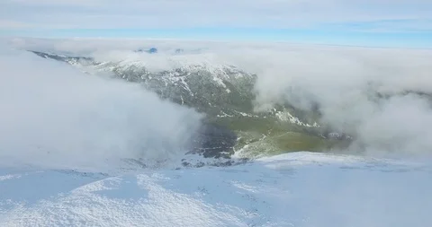 Over the clouds in the mountains Stock Footage 93897504