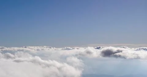 Over the clouds Stock Photos