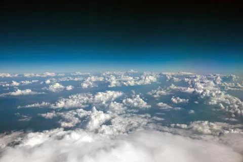 Over the clouds Stock Photos