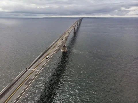 Over the Confederation Bridge Stock Photos