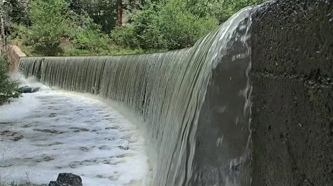 Over the Dam Stock Footage 40777443